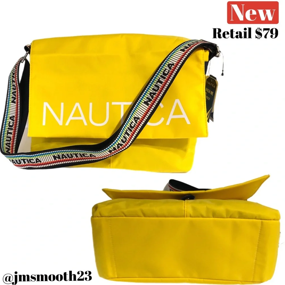 🛑CLEARANCE‼️♻️🆕 Nautica bright yellow Halyard messenger bag